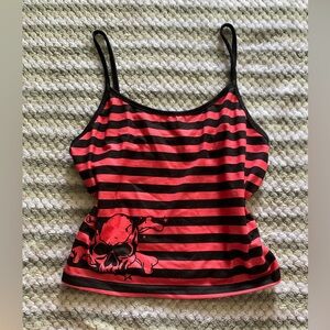 sold! scene skull crop tank top